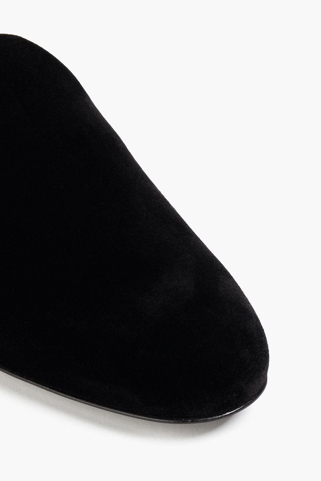 VERSACE Sequin-embellished velvet loafers