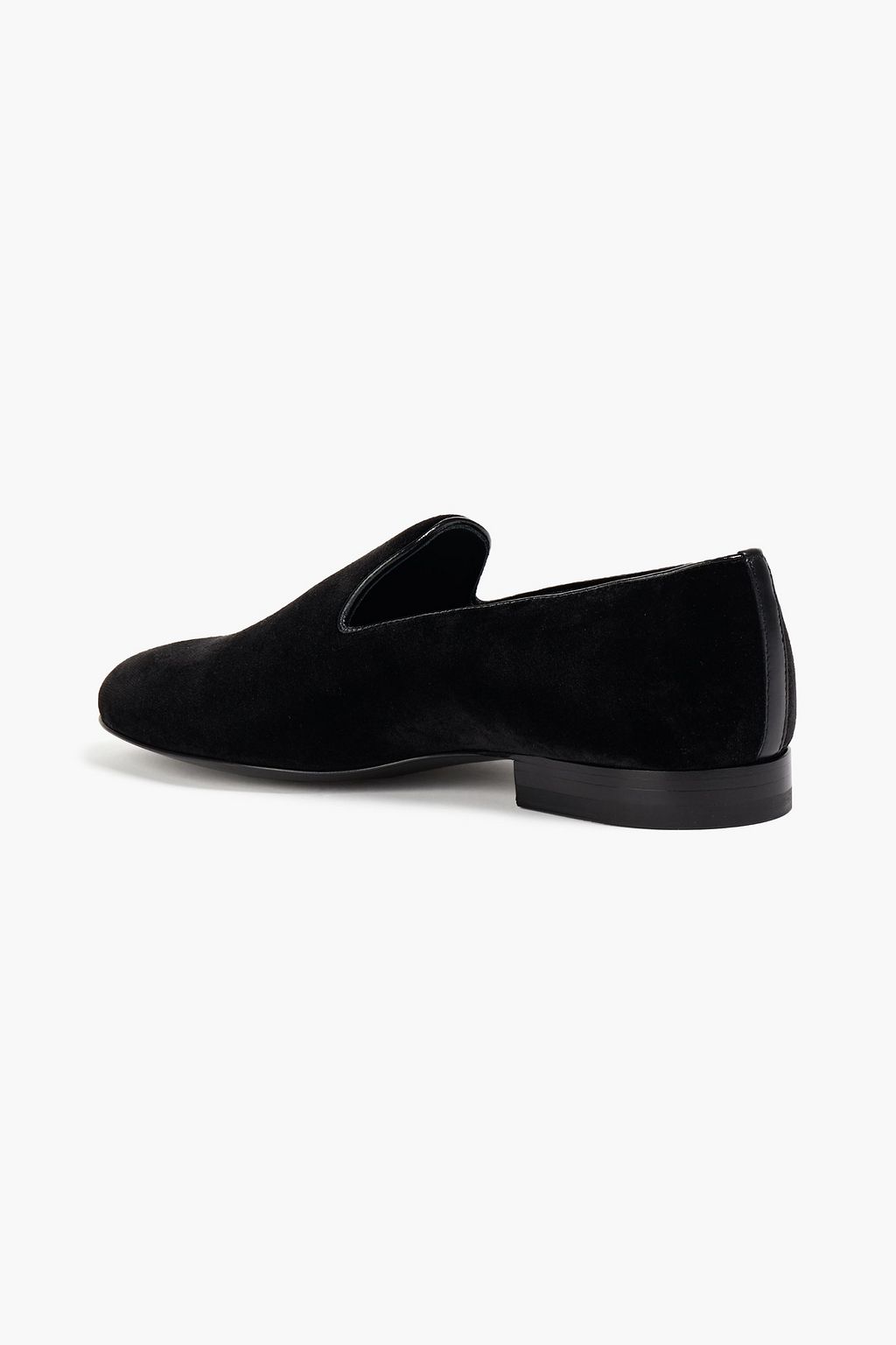 VERSACE Sequin-embellished velvet loafers