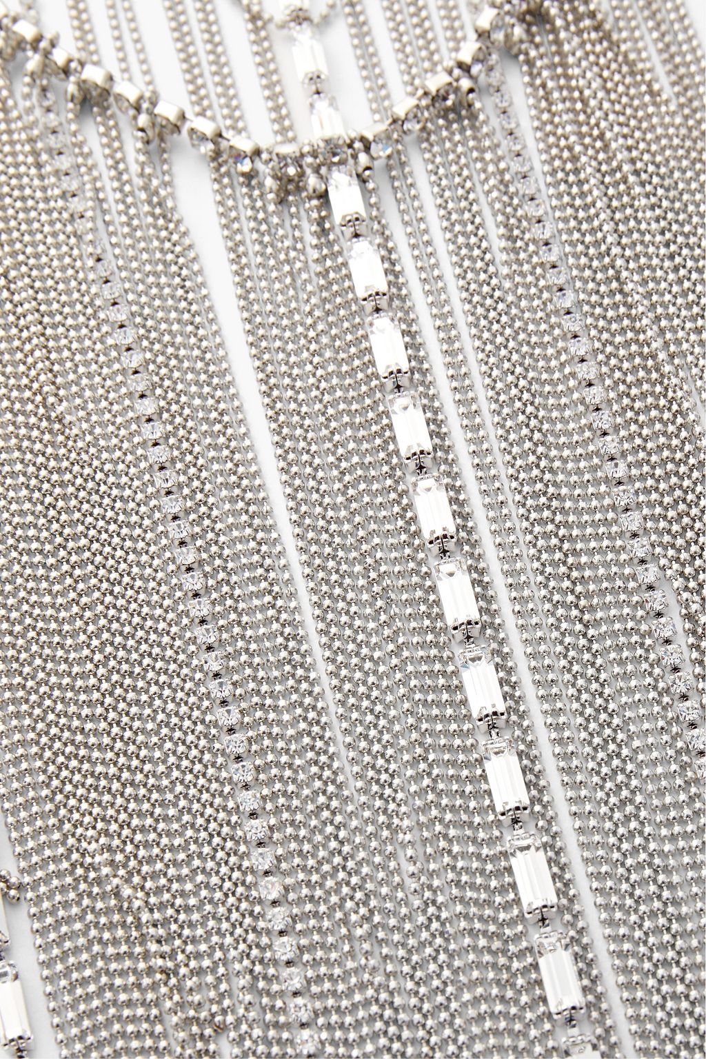 FABIANA FILIPPI Anita silver-tone, crystal and bead necklace