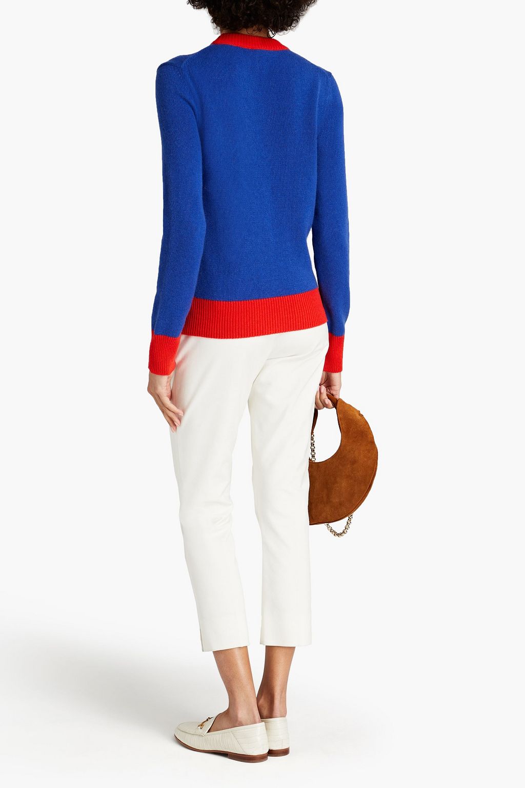 TORY BURCH Two-tone cashmere sweater