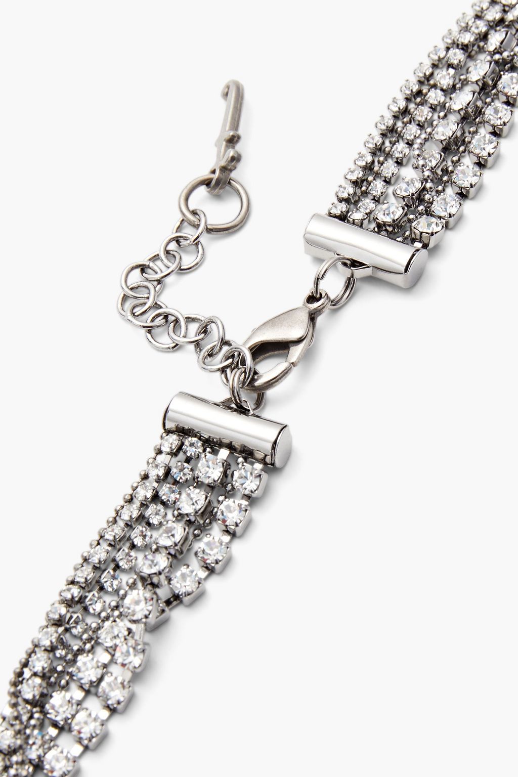FABIANA FILIPPI Anita silver-tone, crystal and bead necklace