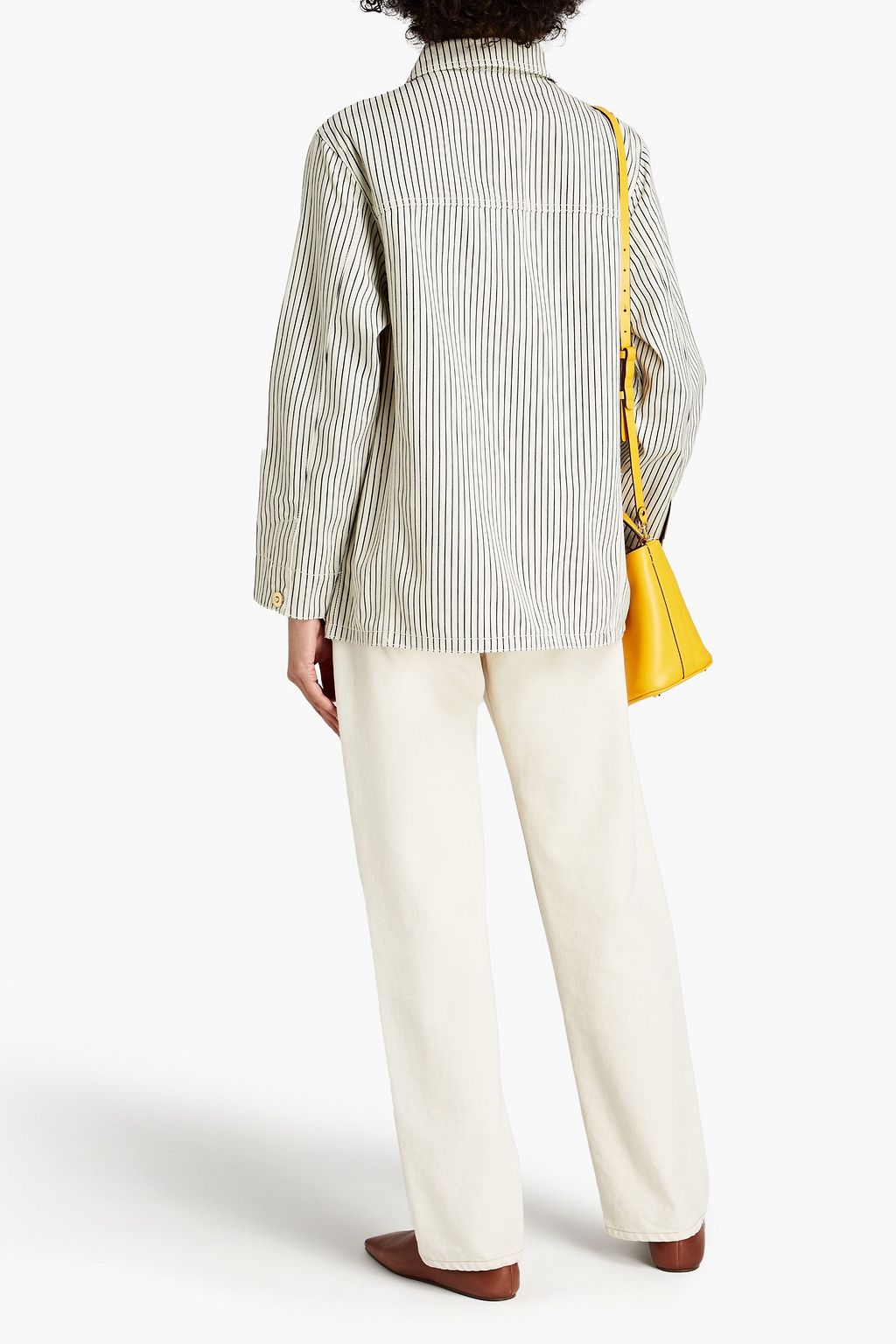 TORY BURCH Striped denim jacket