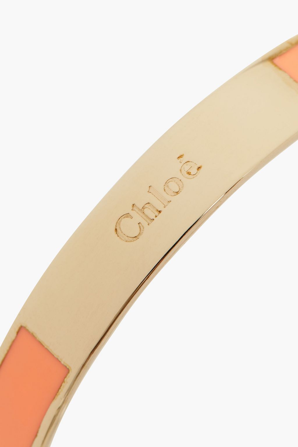 CHLOÉ Gold-tone enamel bangle