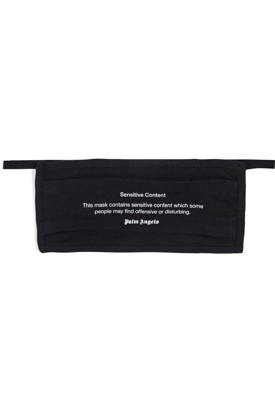 Palm Angels Printed Cotton-jersey Face Mask In Black