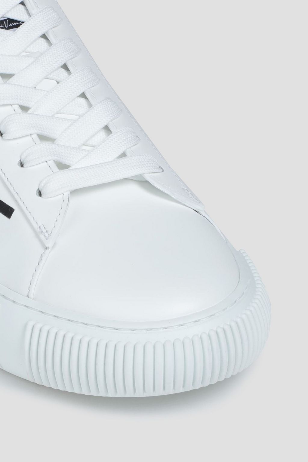 VERSACE Logo-print leather sneakers