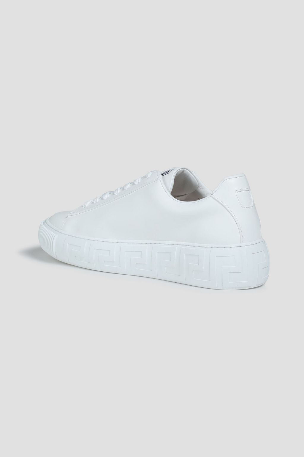 VERSACE Logo-print leather sneakers