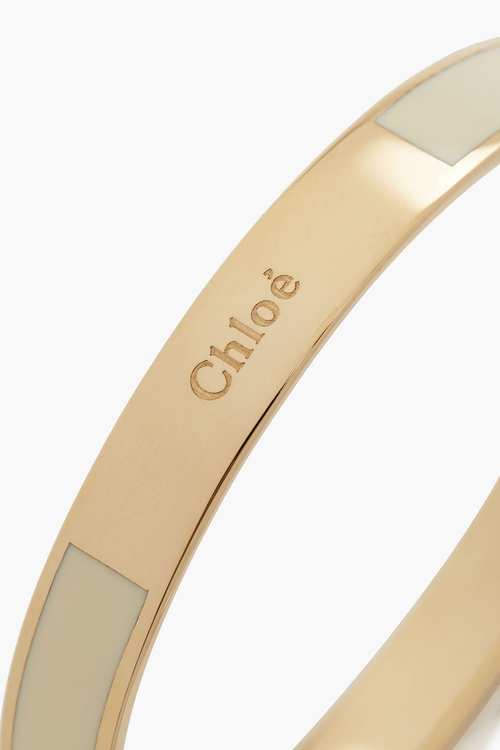 CHLOÉ Gold-tone enamel bangle