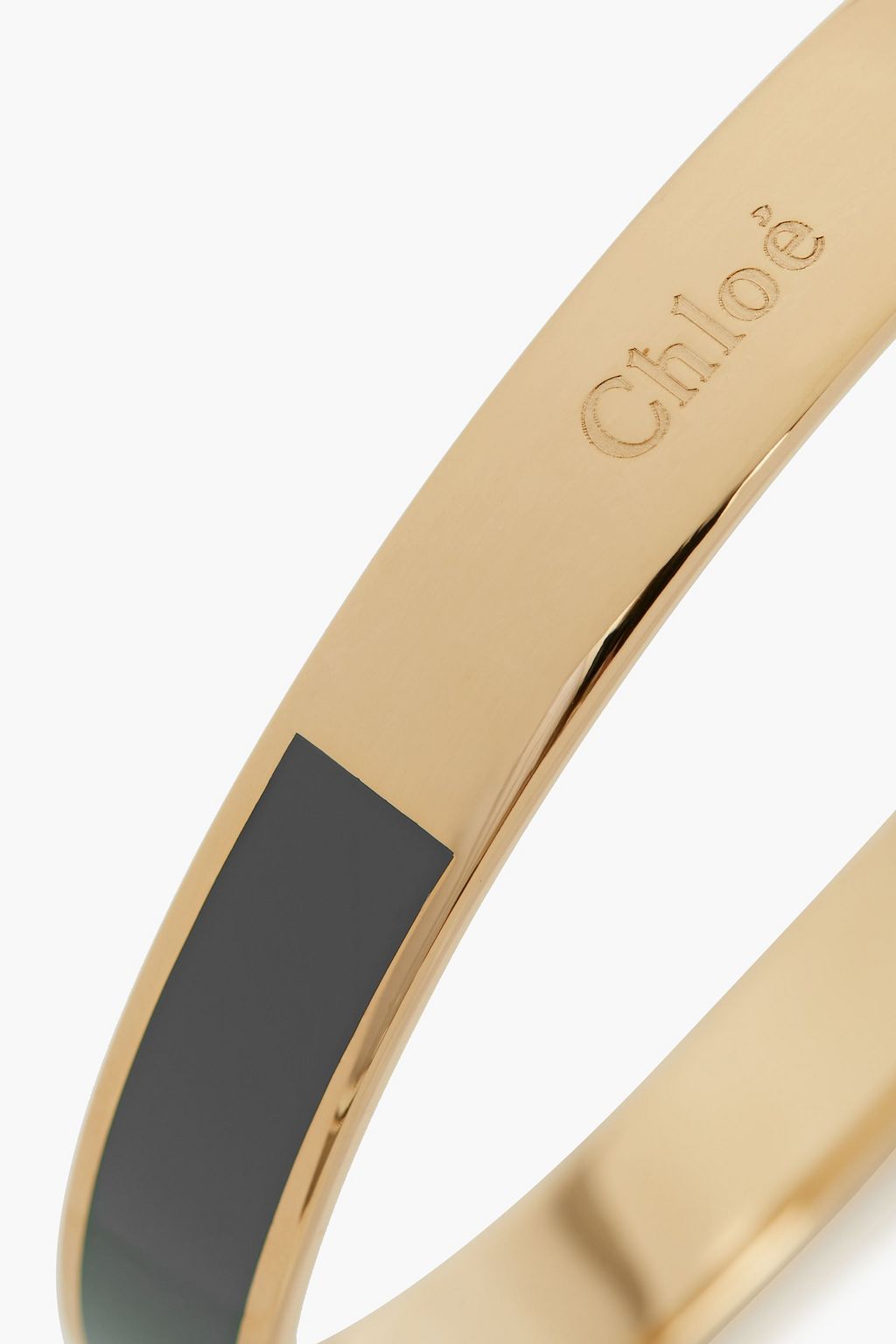CHLOÉ Gold-tone enamel bangle