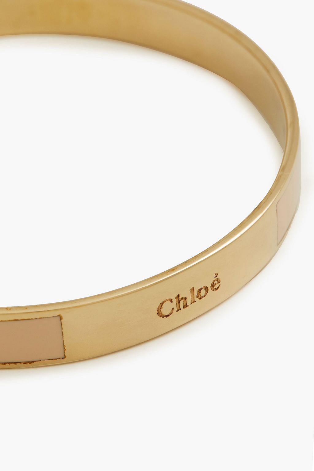 CHLOÉ Gold-tone enamel bangle