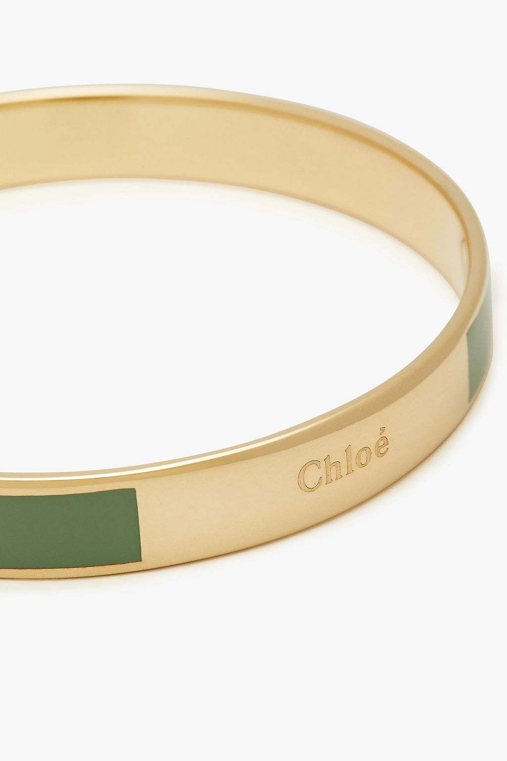 CHLOÉ Gold-tone enamel bangle