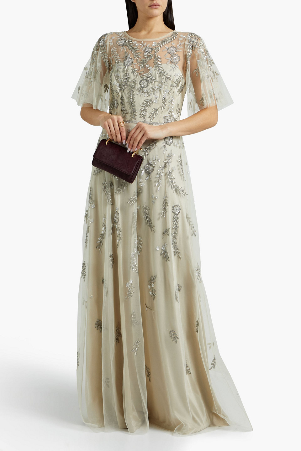theia embellished tulle gown