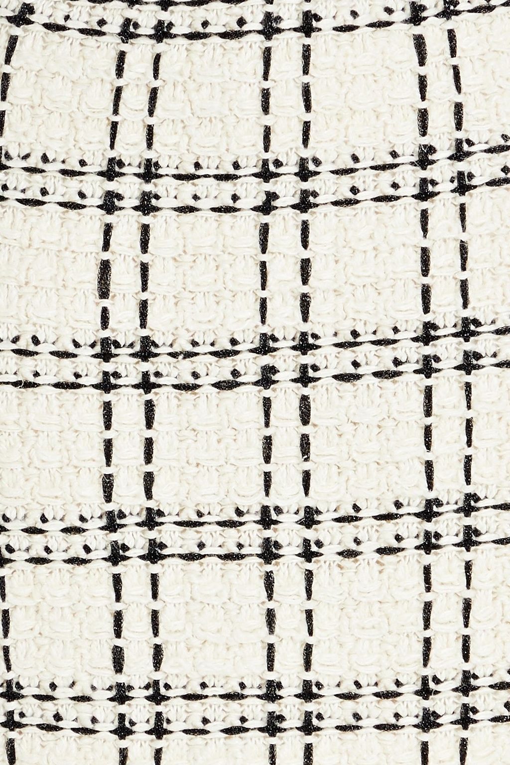 TORY BURCH Checked tweed mini skirt