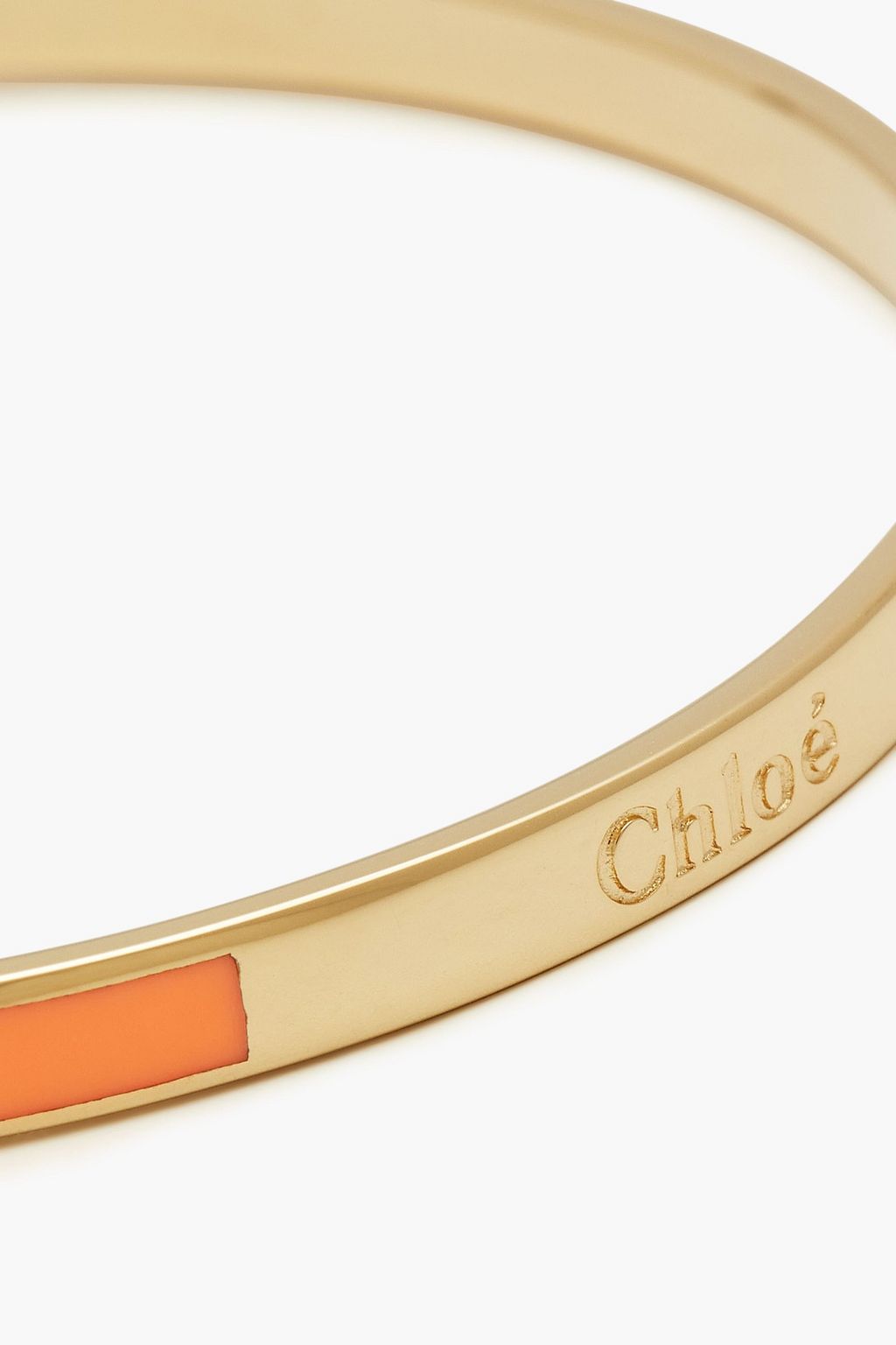 CHLOÉ Gold-tone enamel bangle