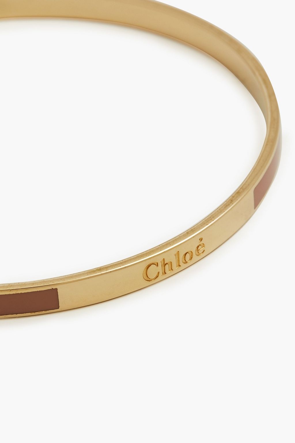 CHLOÉ Gold-tone enamel bangle