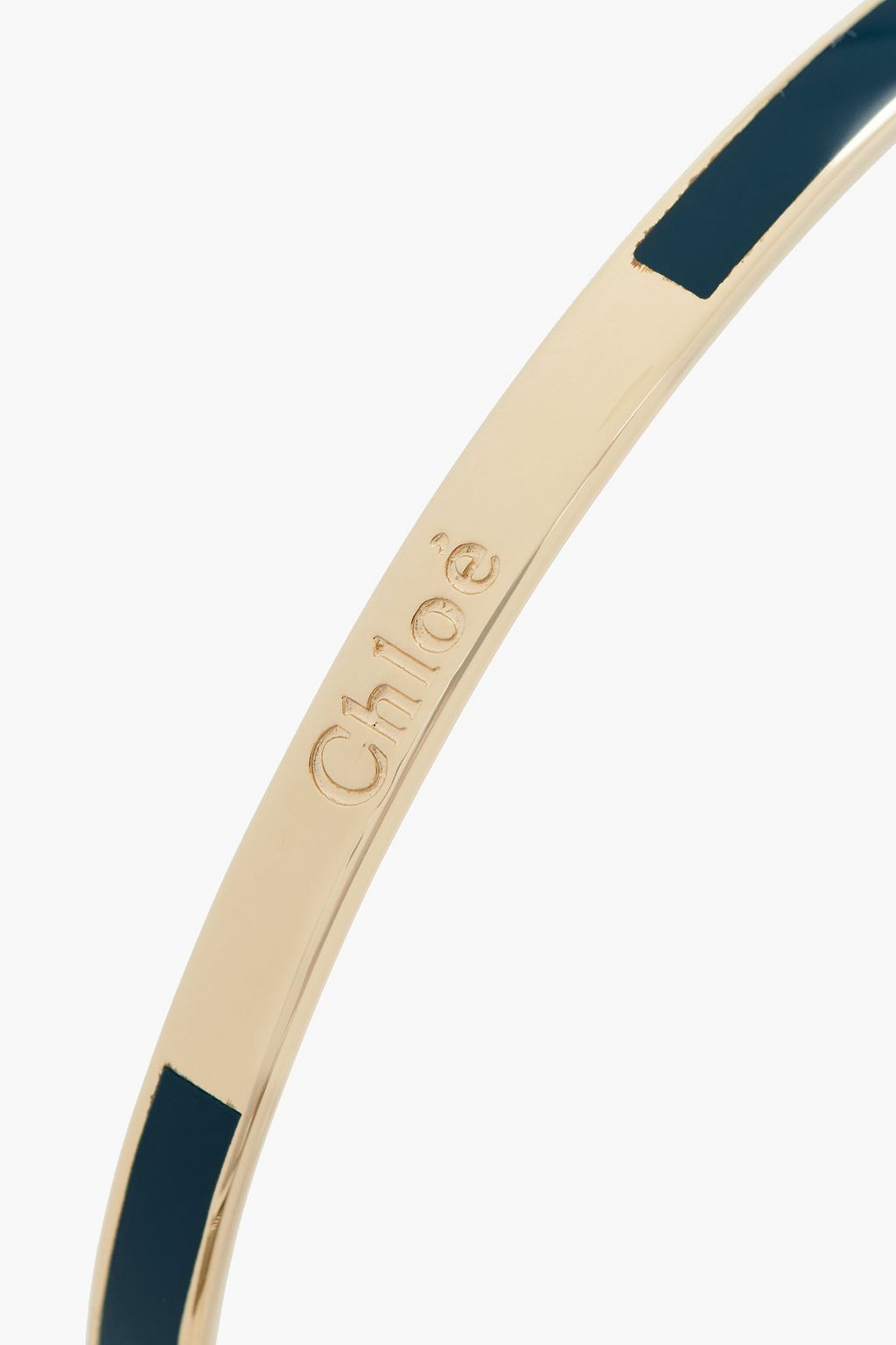 CHLOÉ Gold-tone enamel bangle