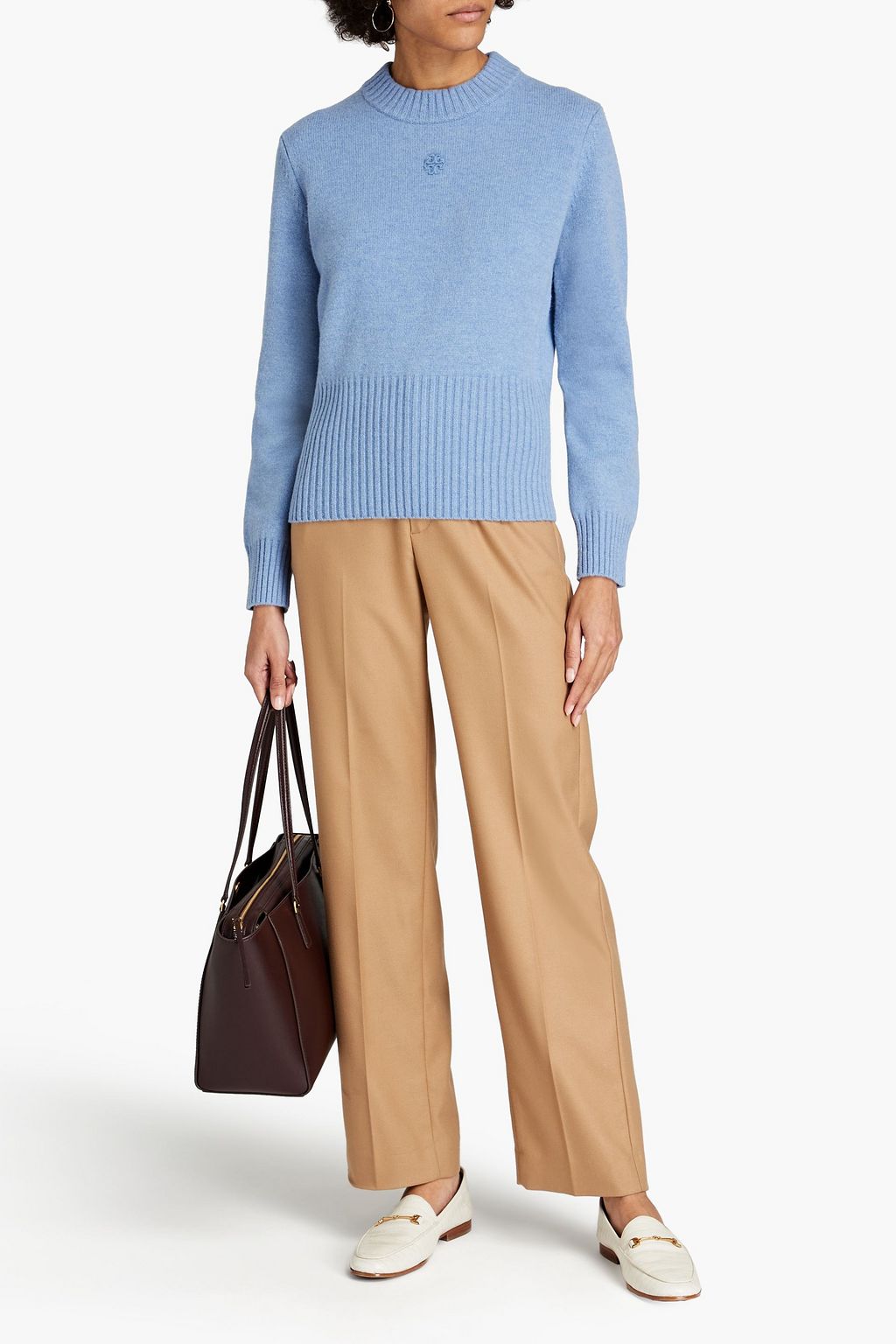 TORY BURCH Mélange wool sweater