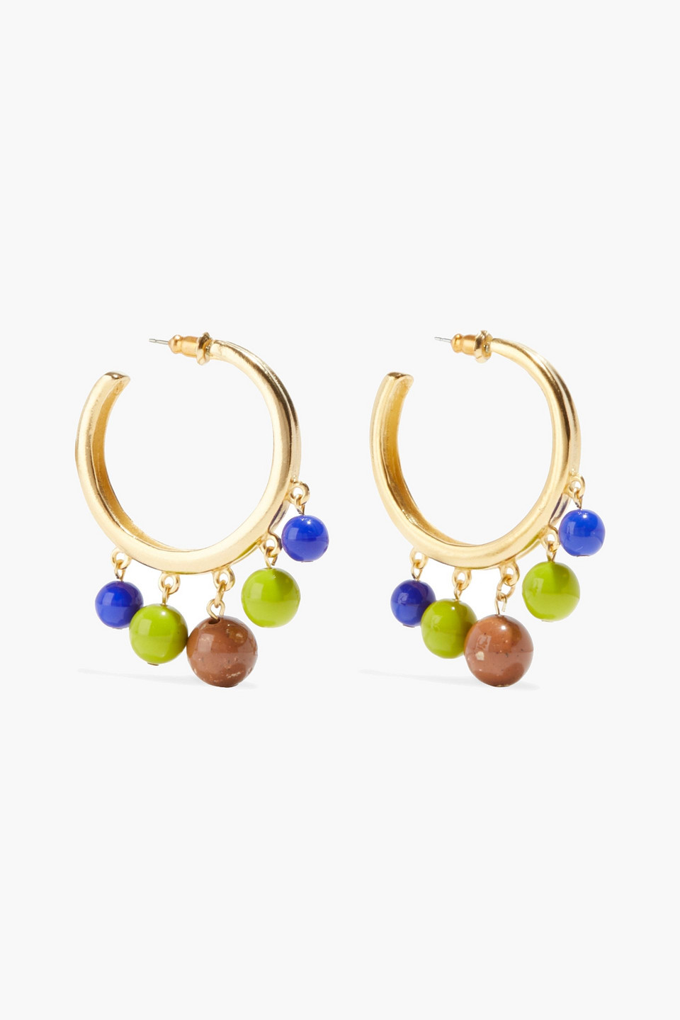 Ben-Amun 24-karat gold-plated earrings