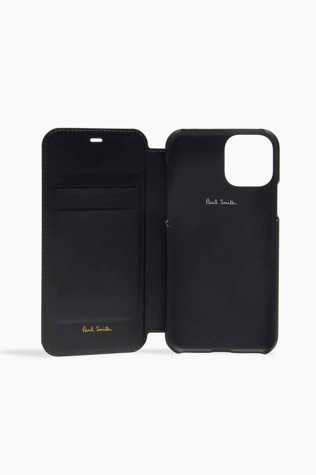 PAUL SMITH PVC-trimmed striped leather iPhone 11 Pro case