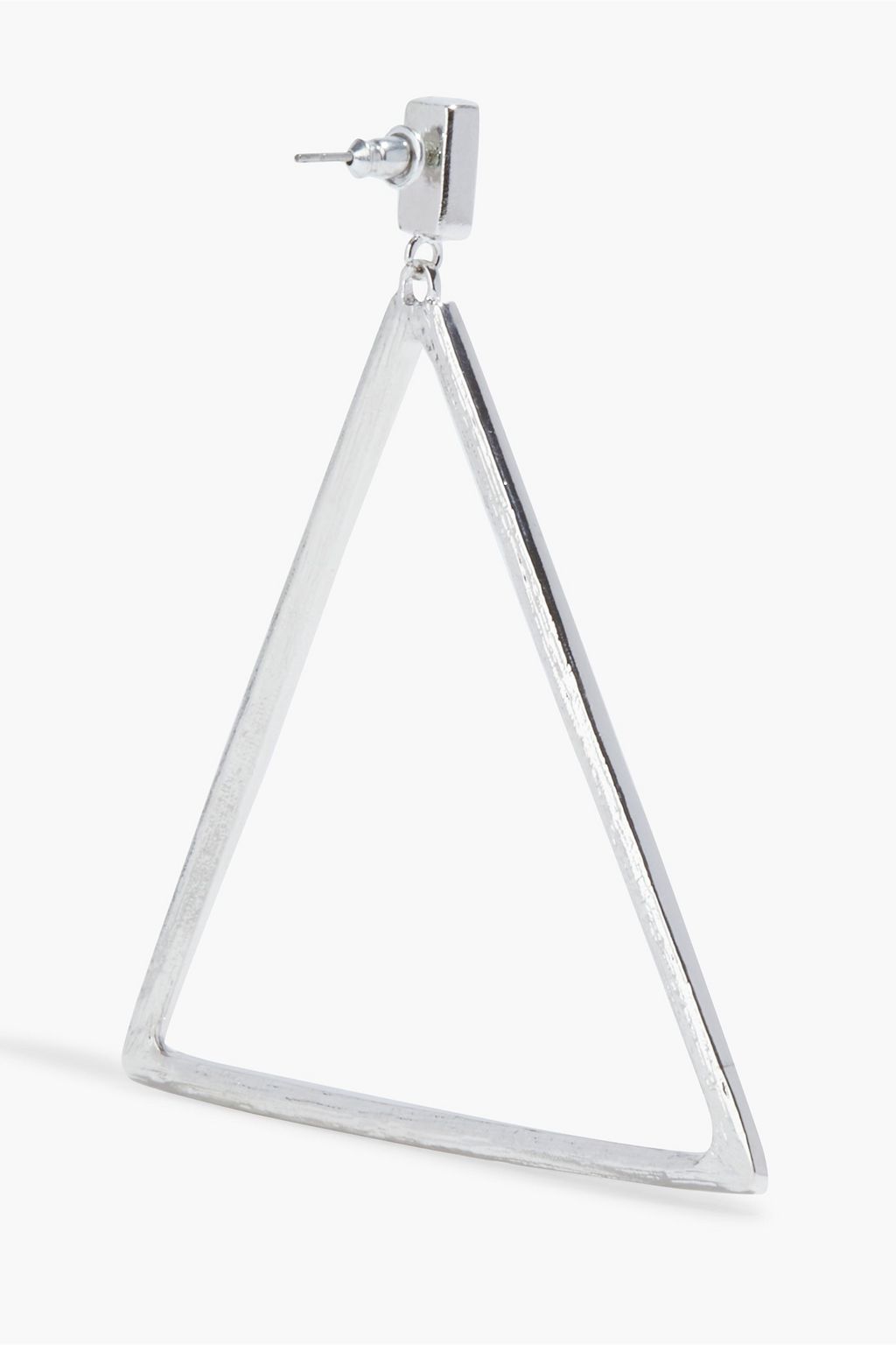KENNETH JAY LANE Rhodium-plated crystal earrings