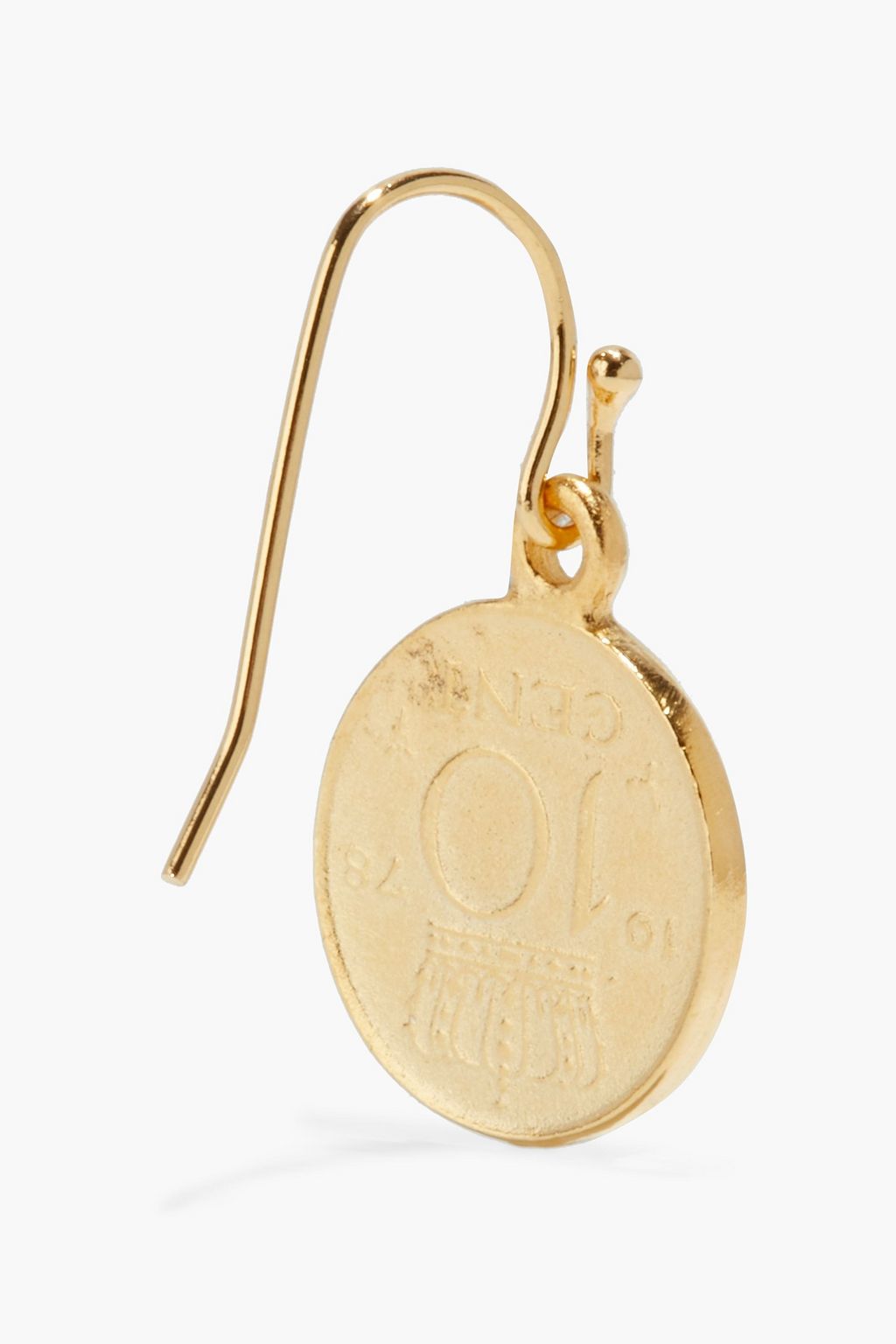 BEN-AMUN 24-karat gold-plated earrings