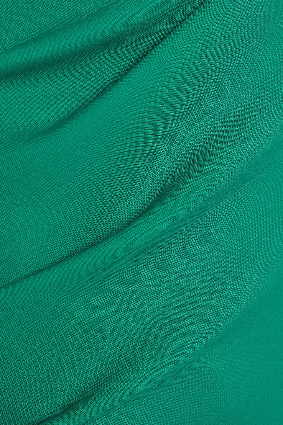 CHRISTOPHER JOHN ROGERS ASYMMETRIC GATHERED WOVEN MAXI SKIRT