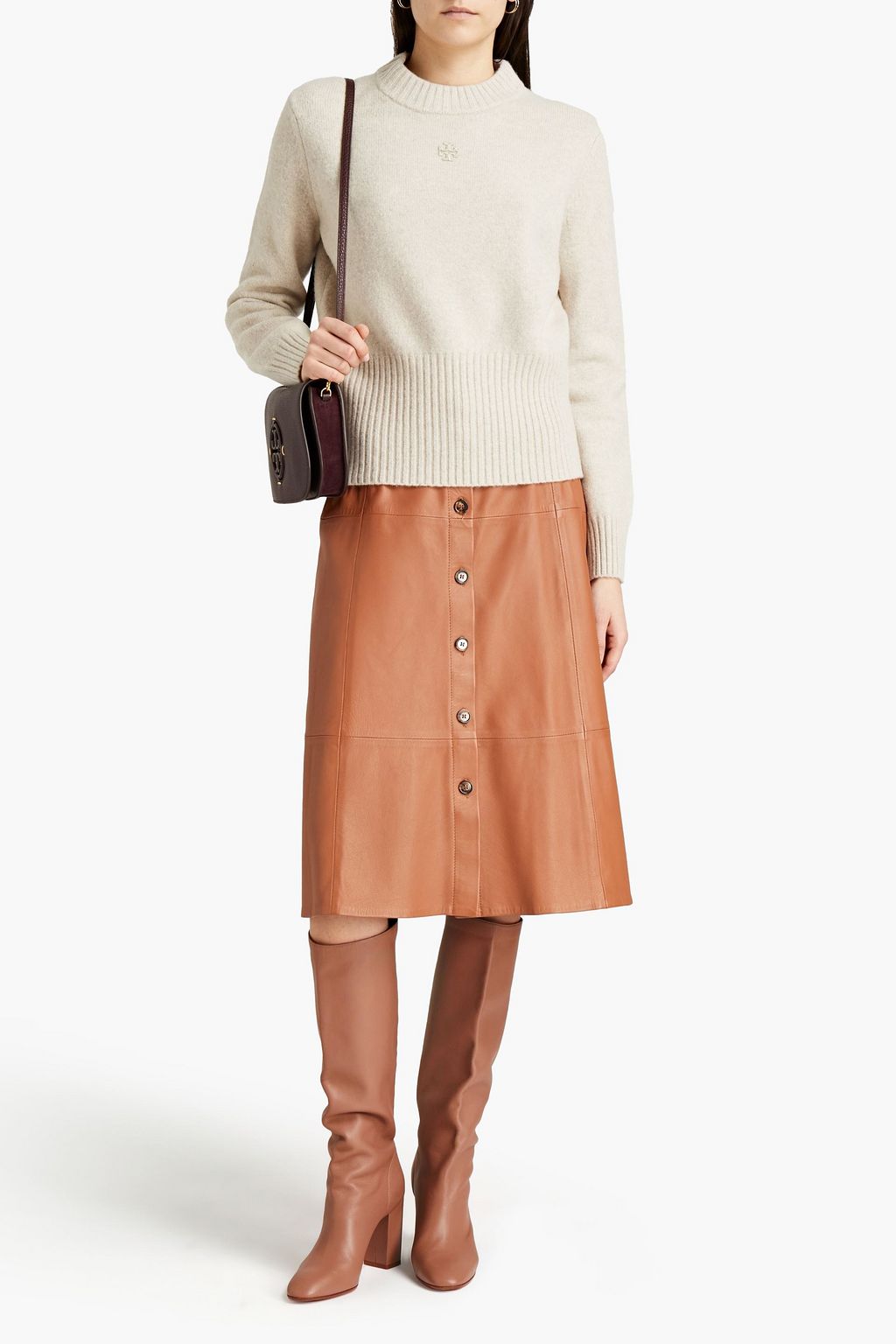 TORY BURCH Mélange wool sweater