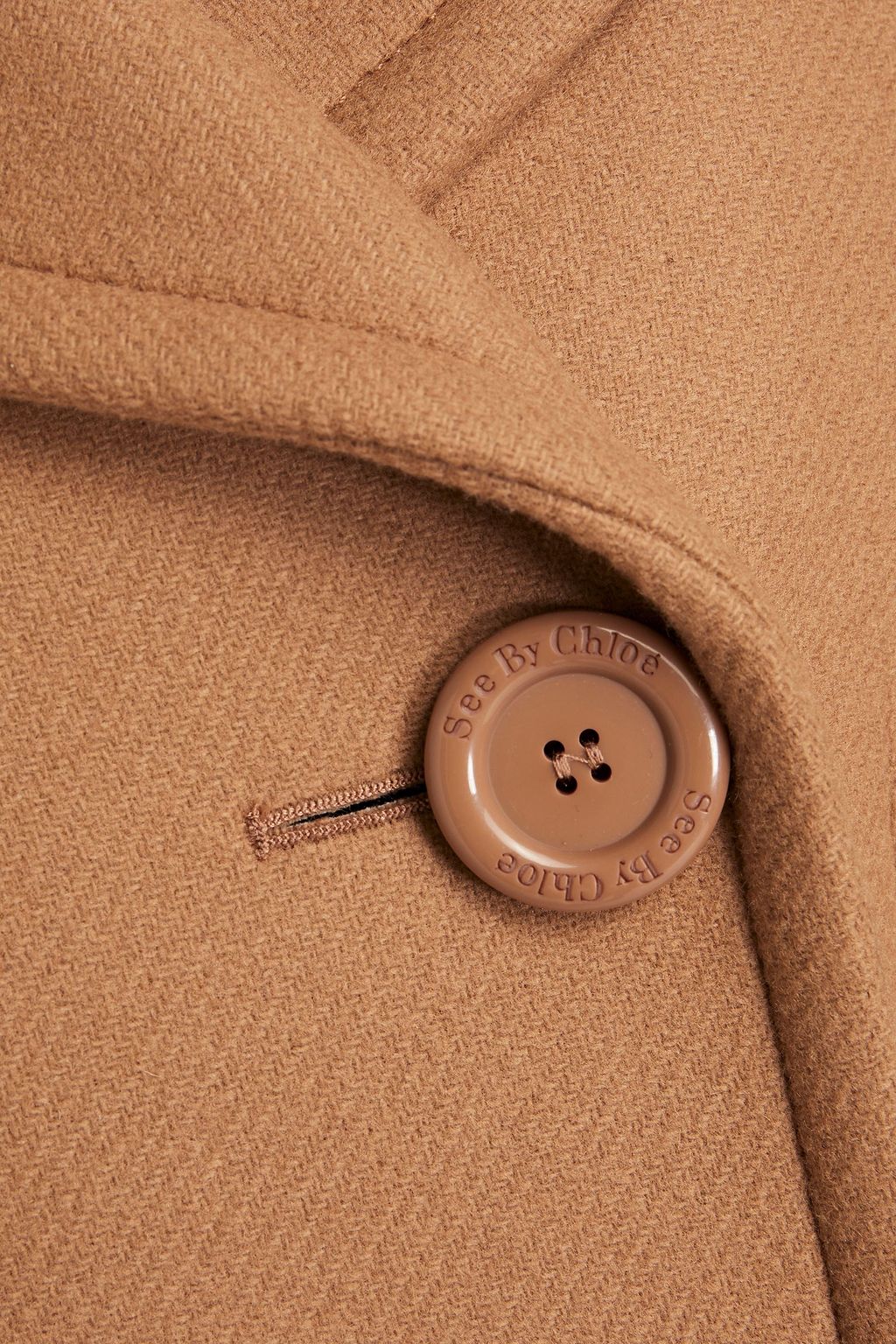 SEE BY CHLOÉ Double-breasted wool-blend twill coat
