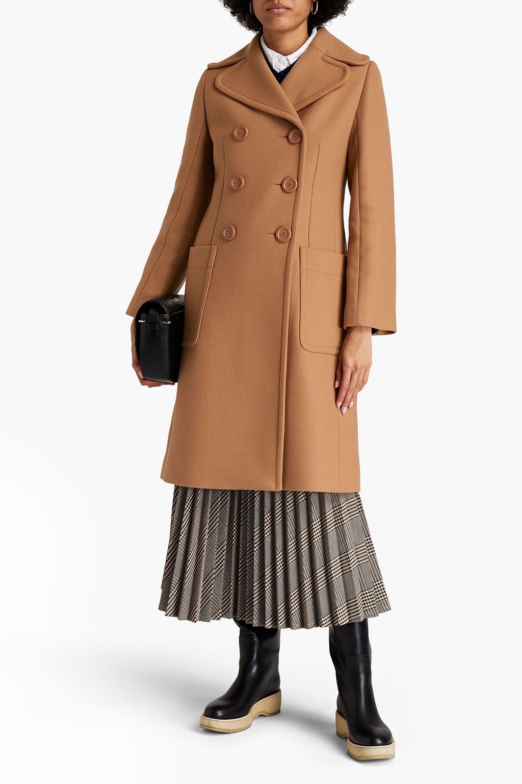 SEE BY CHLOÉ Double-breasted wool-blend twill coat