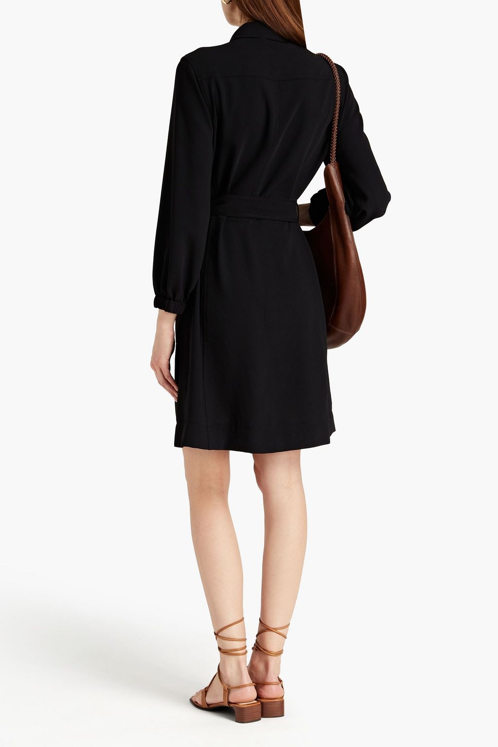 SEE BY CHLOÉ Belted crepe shirt dress
