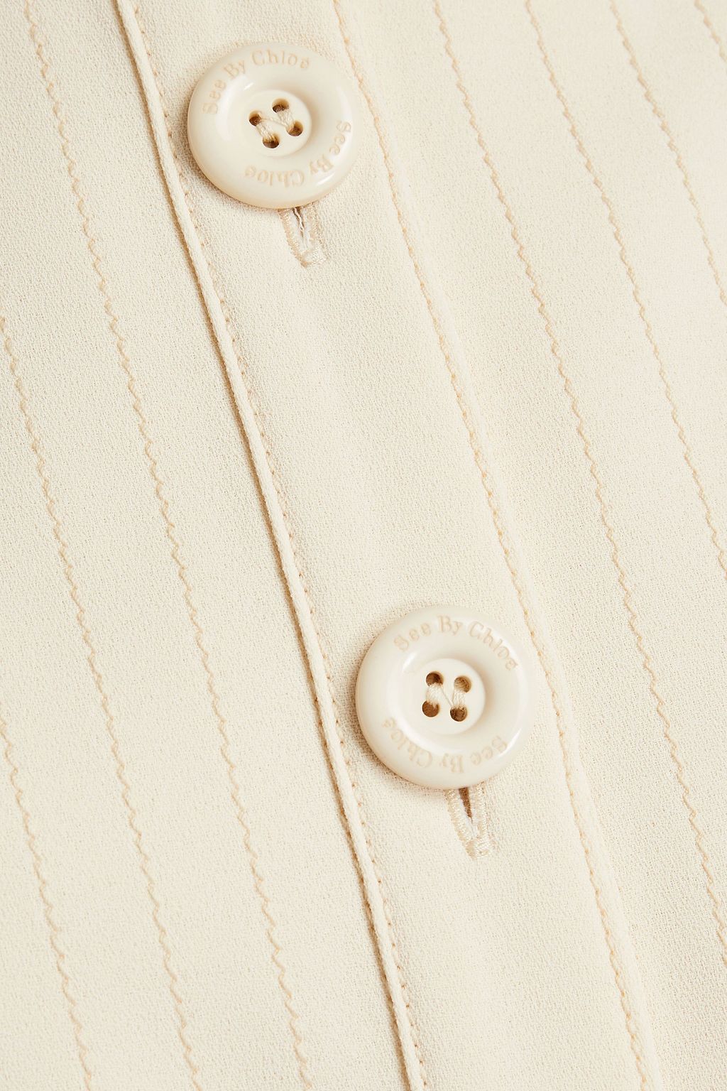 SEE BY CHLOÉ Belted crepe dress
