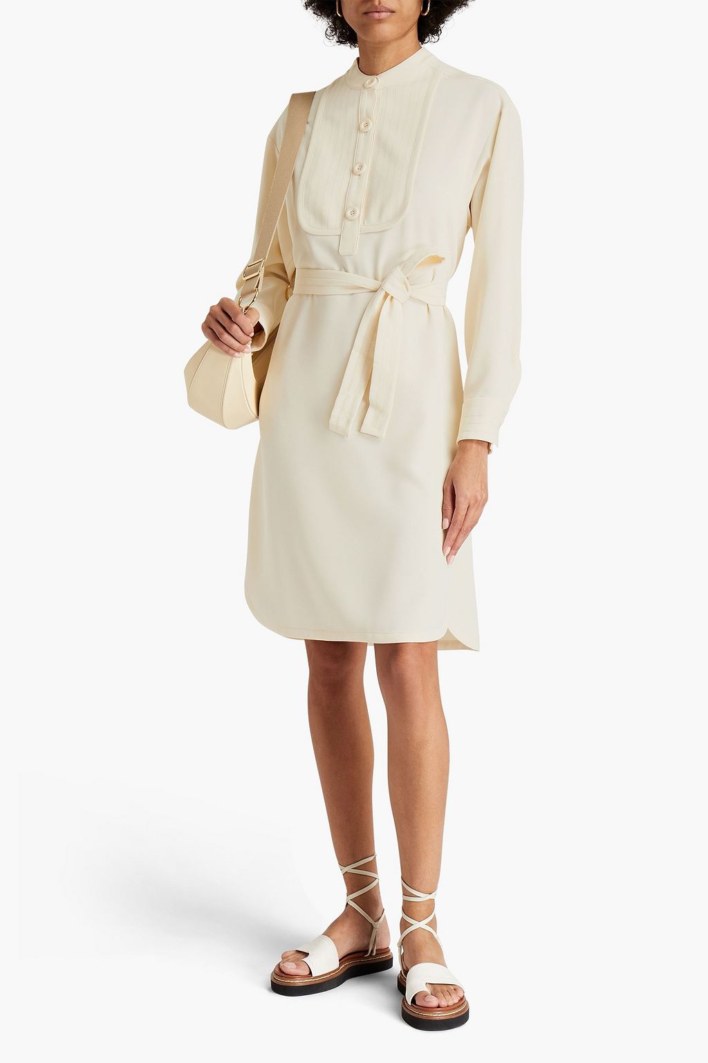 SEE BY CHLOÉ Belted crepe dress