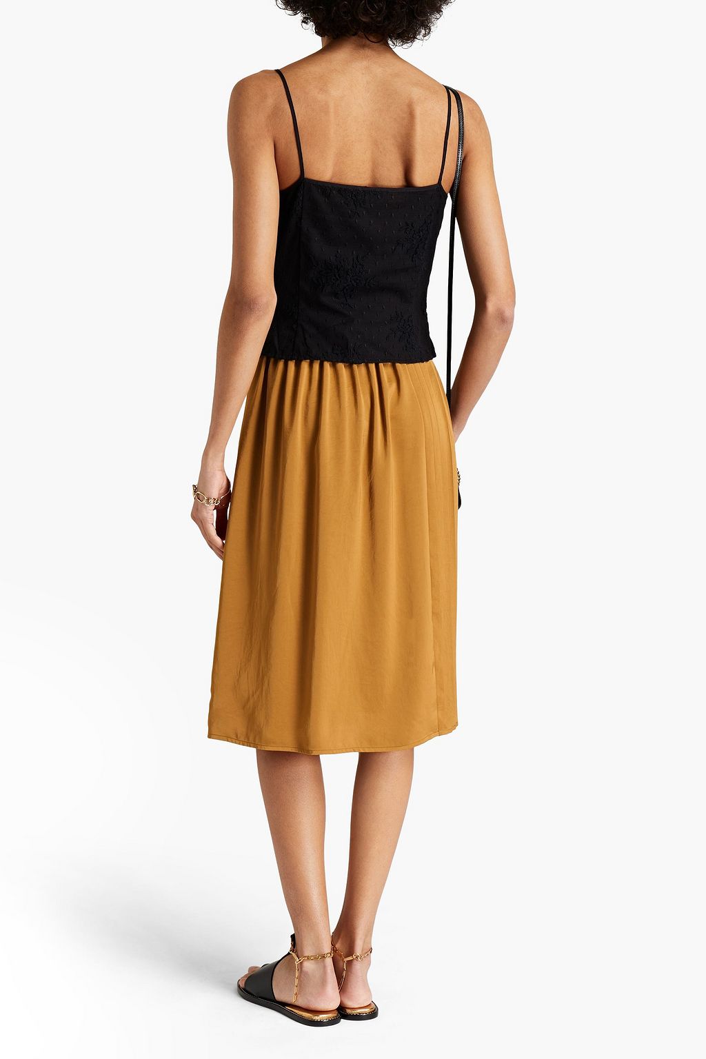 SEE BY CHLOÉ Pleated satin skirt