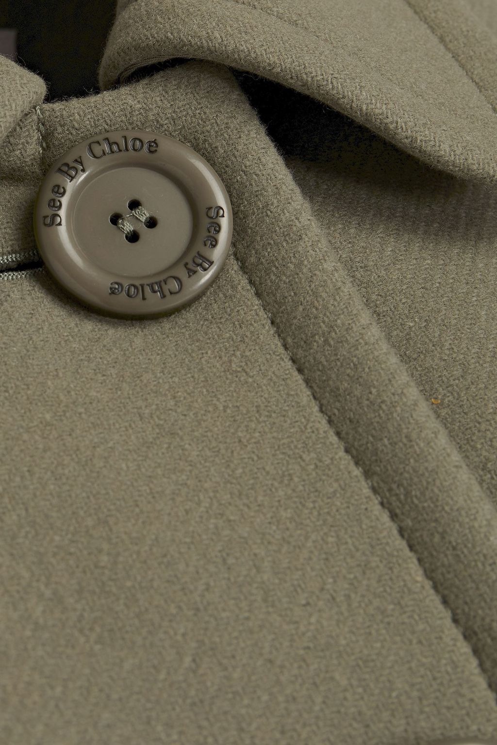 SEE BY CHLOÉ Wool-blend twill cape