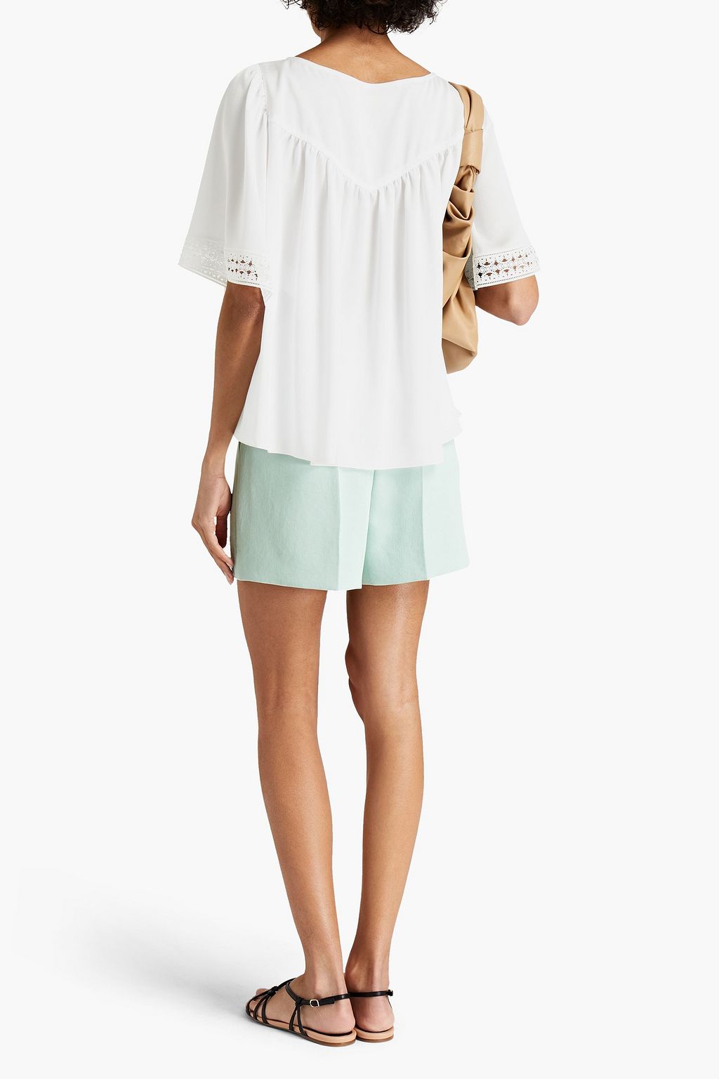 SEE BY CHLOÉ Gathered crepe top
