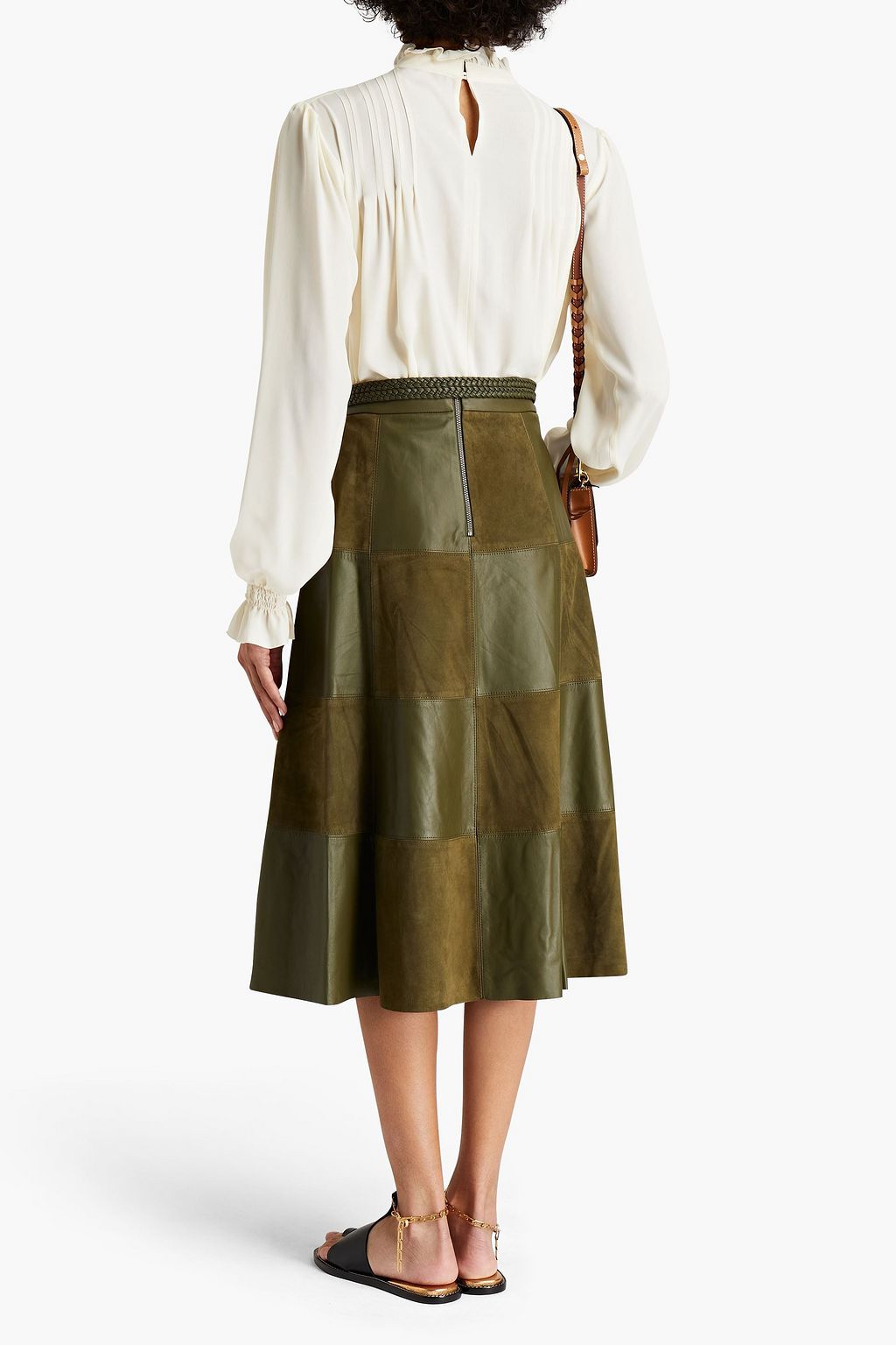 SEE BY CHLOÉ Pleated crepe de chine blouse