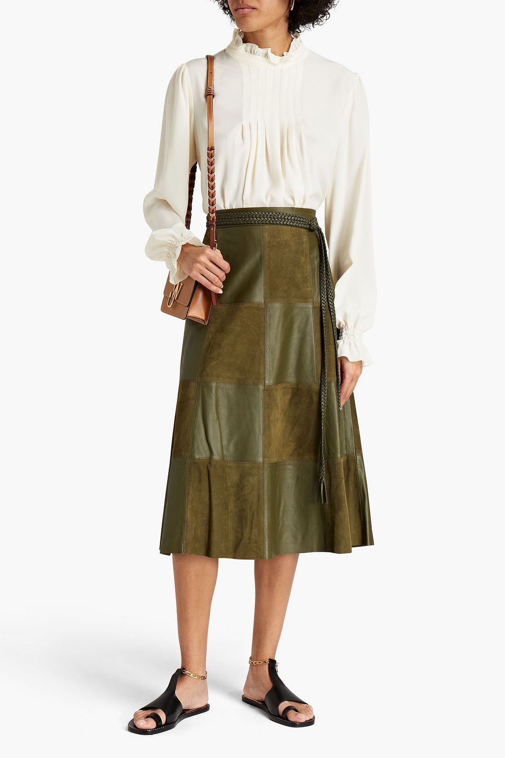 SEE BY CHLOÉ Pleated crepe de chine blouse