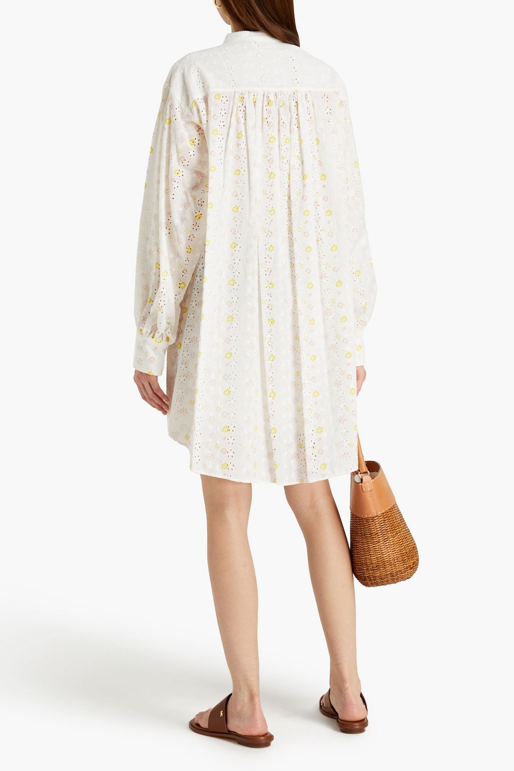 SEE BY CHLOÉ Floral-print broderie anglaise cotton mini dress