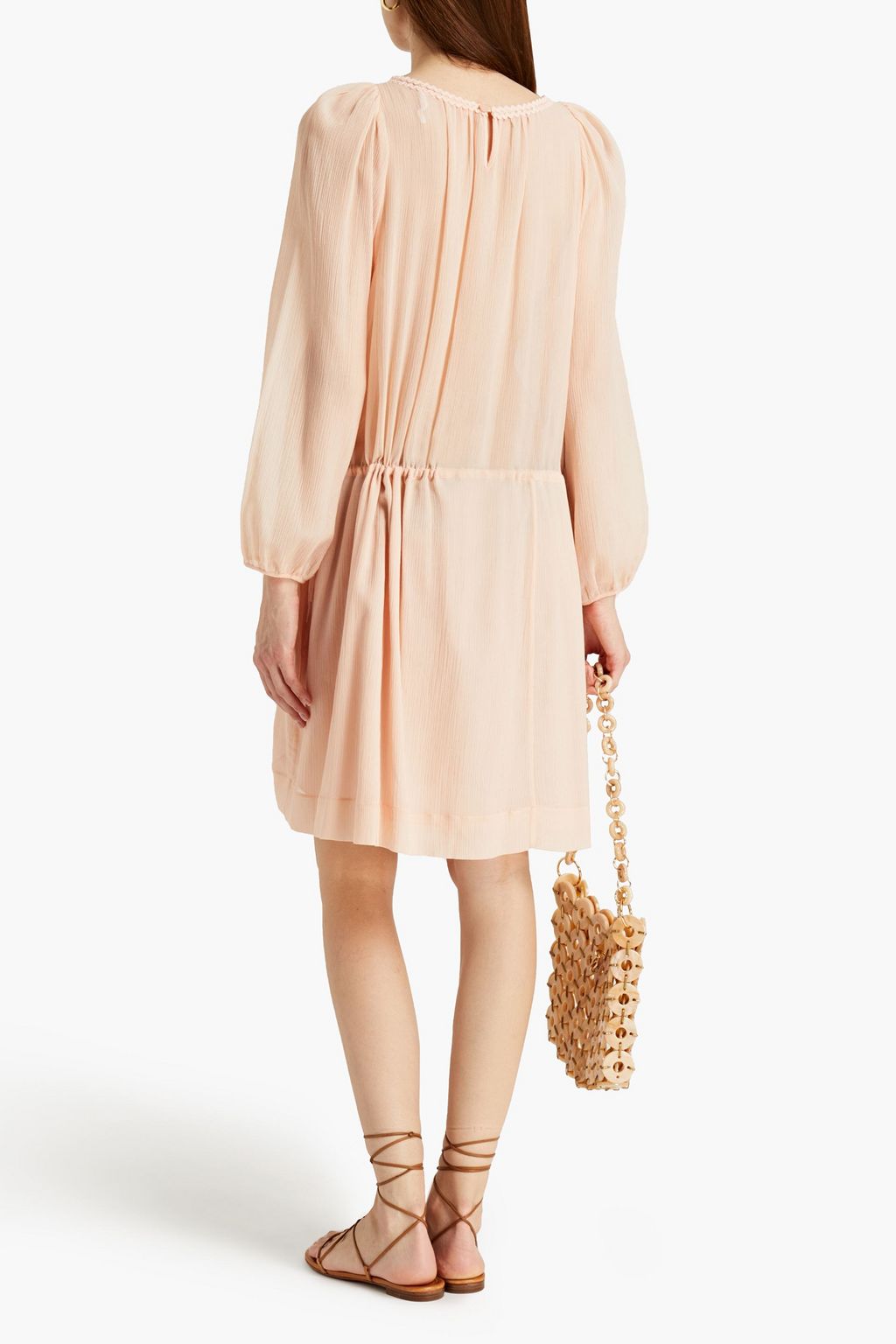 SEE BY CHLOÉ Cotton and silk-blend crepon mini dress