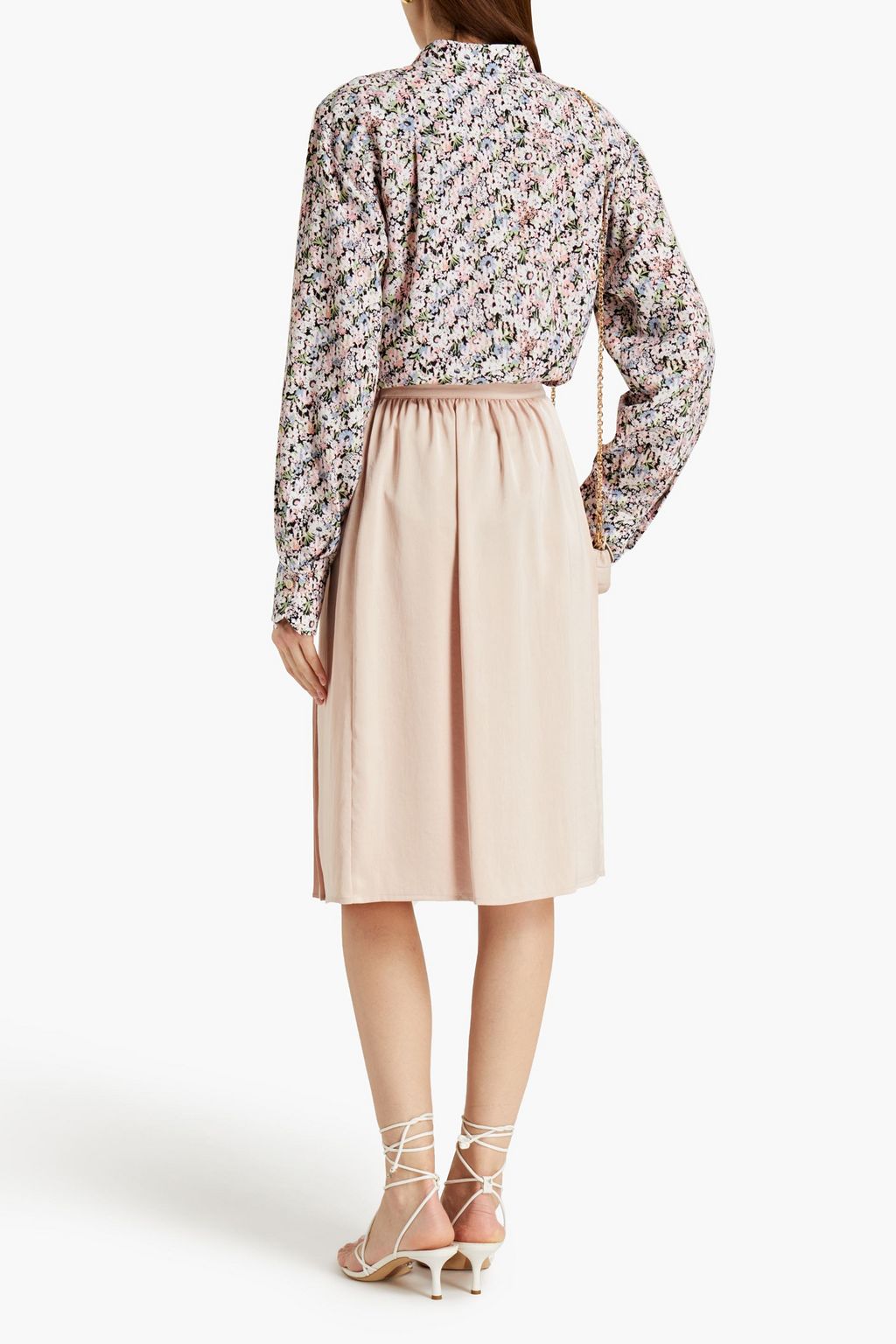 SEE BY CHLOÉ Pleated satin skirt