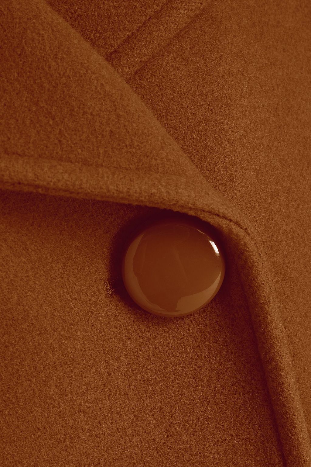SEE BY CHLOÉ Double-breasted mélange wool-blend felt coat