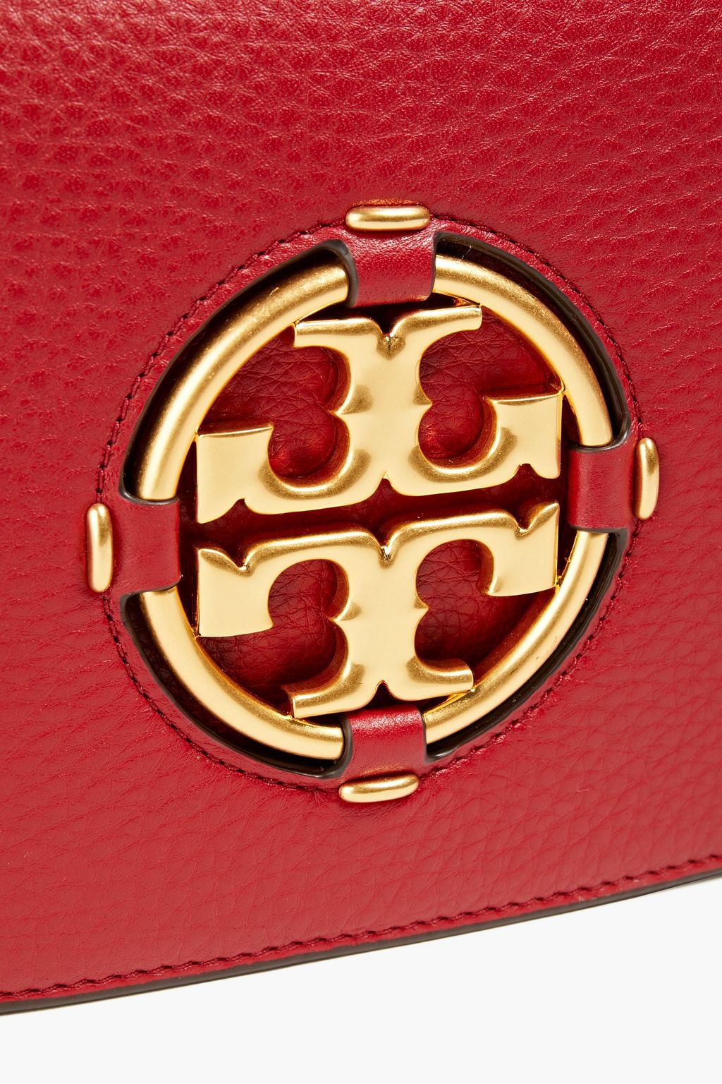 TORY BURCH Miller pebbled-leather clutch