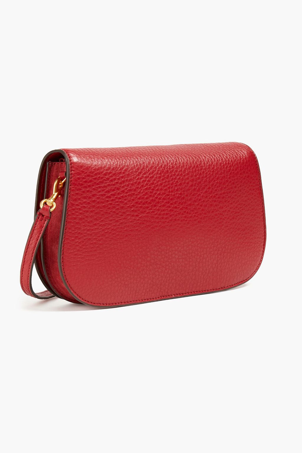 TORY BURCH Miller pebbled-leather clutch