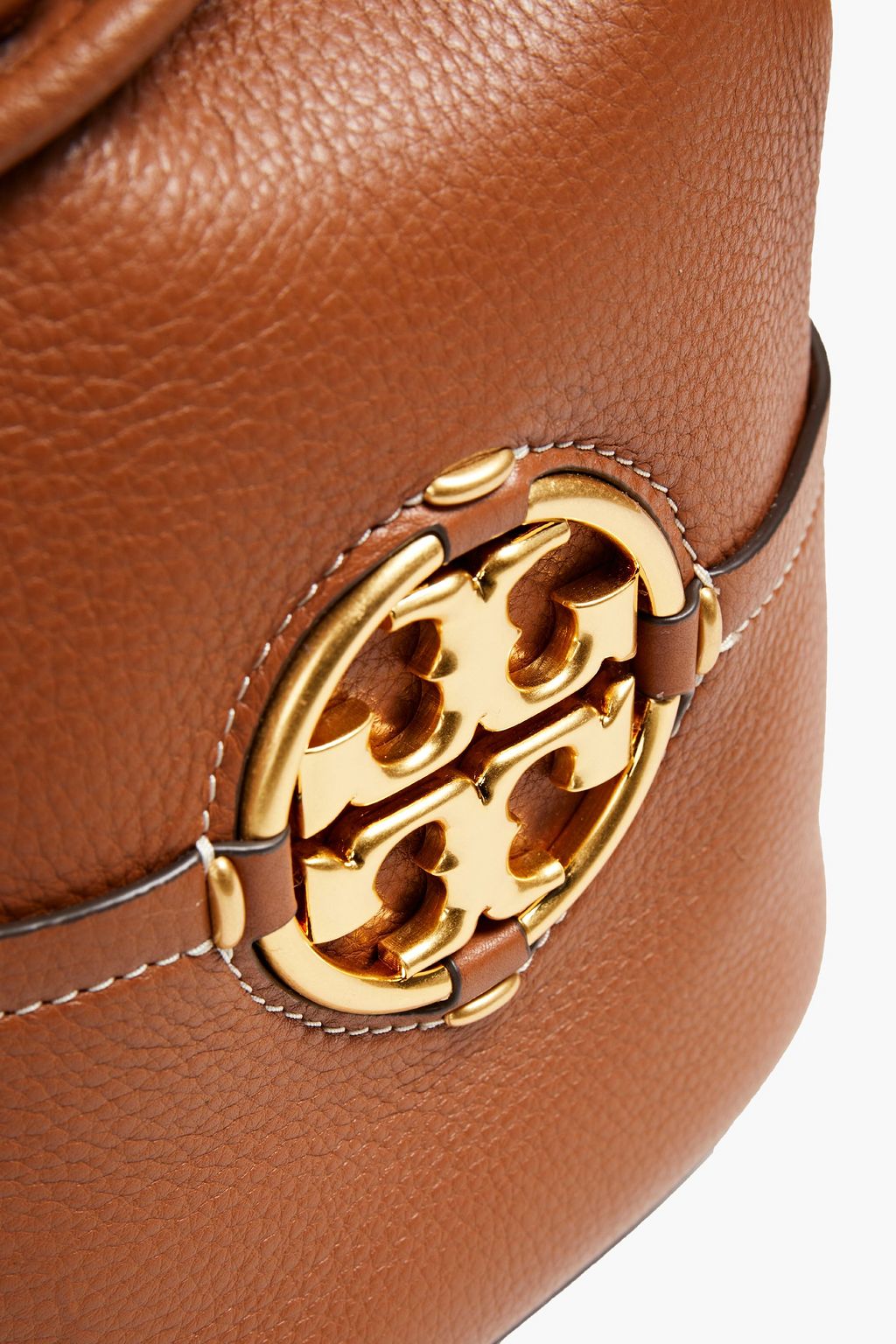 TORY BURCH Textured-leather bucket bag