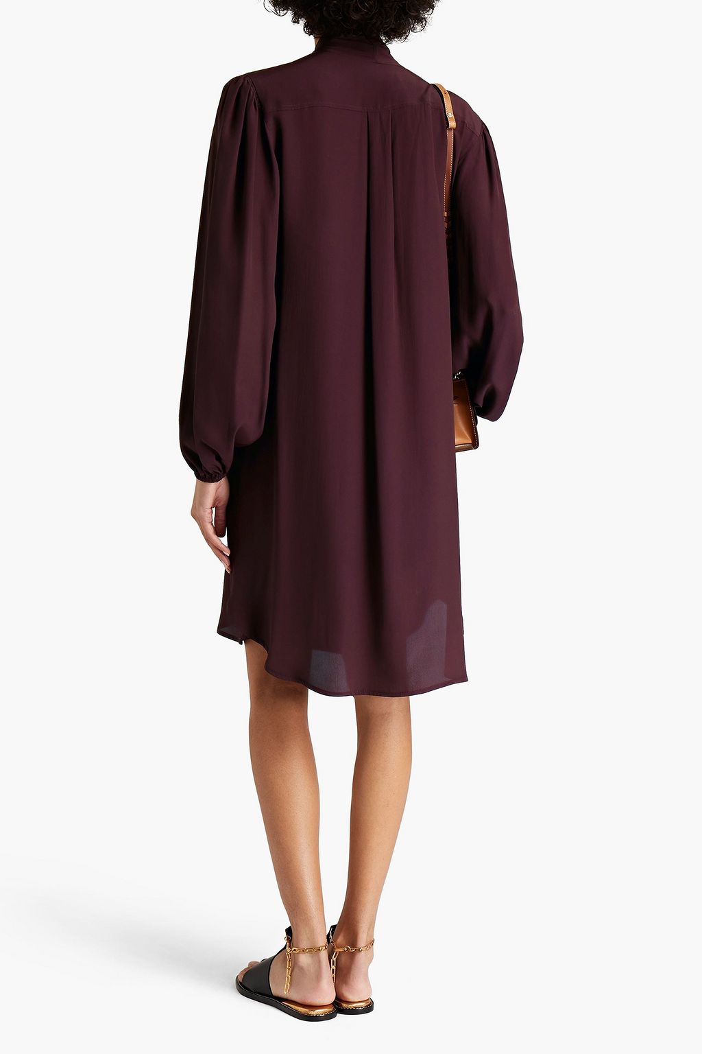 SEE BY CHLOÉ Pussy-bow crepe de chine dress