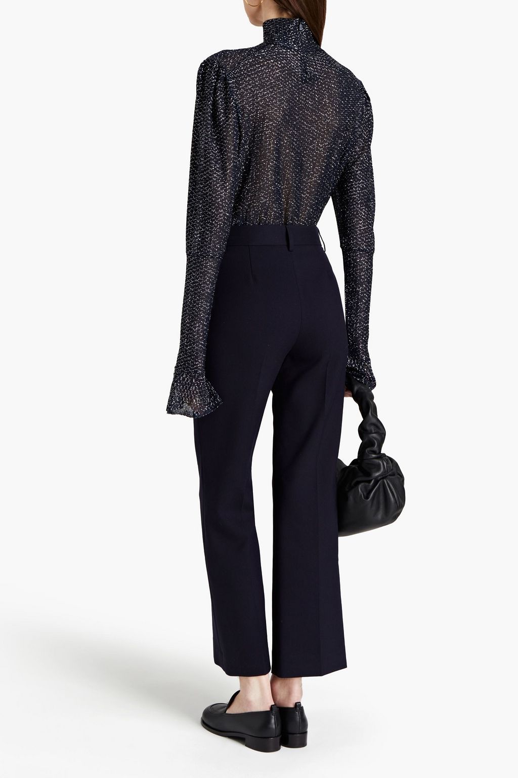 SEE BY CHLOÉ Cotton-blend twill bootcut pants