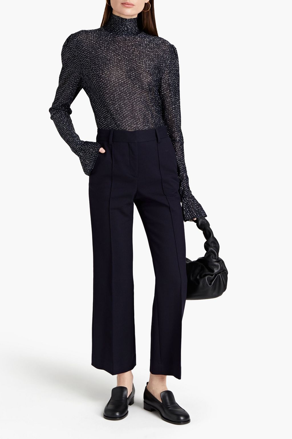 SEE BY CHLOÉ Cotton-blend twill bootcut pants