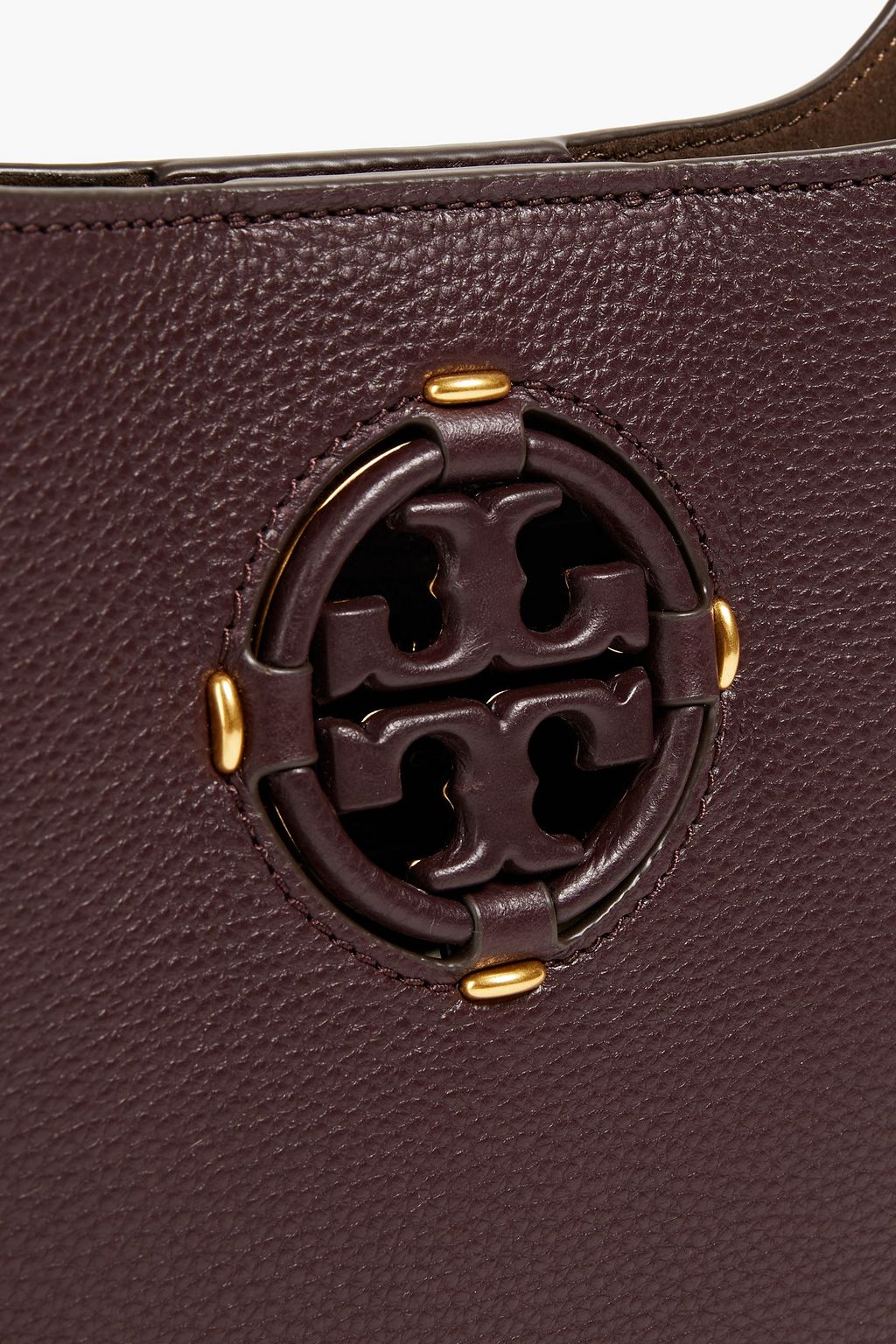 TORY BURCH Miller pebbled-leather shoulder bag