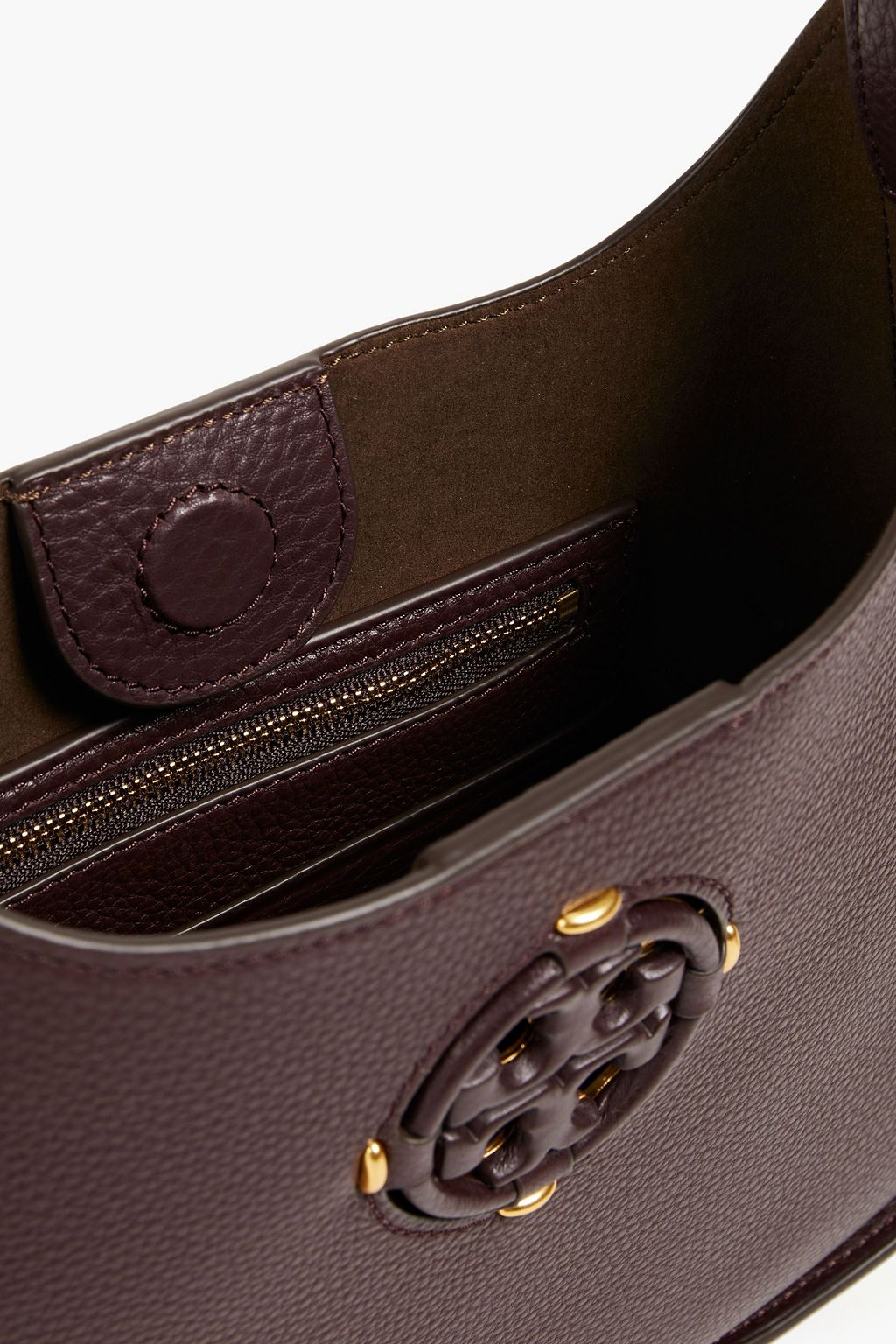 TORY BURCH Miller pebbled-leather shoulder bag