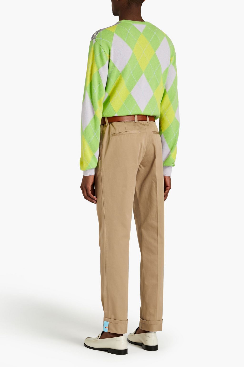 VERSACE Cotton-twill chinos