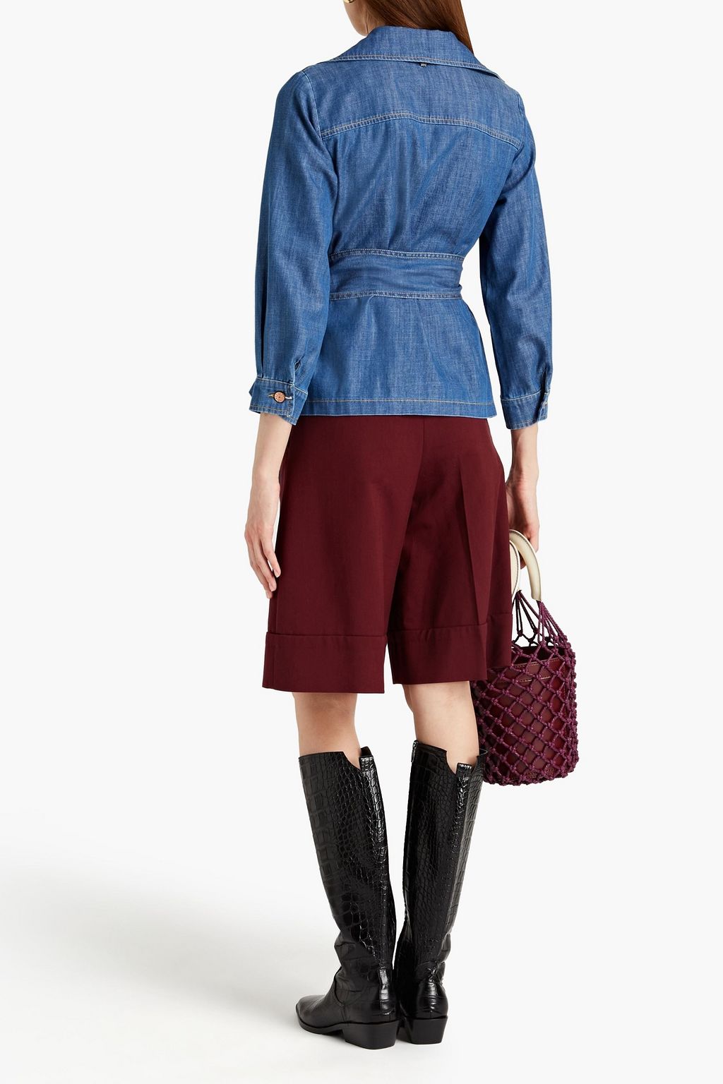 SEE BY CHLOÉ Belted denim top
